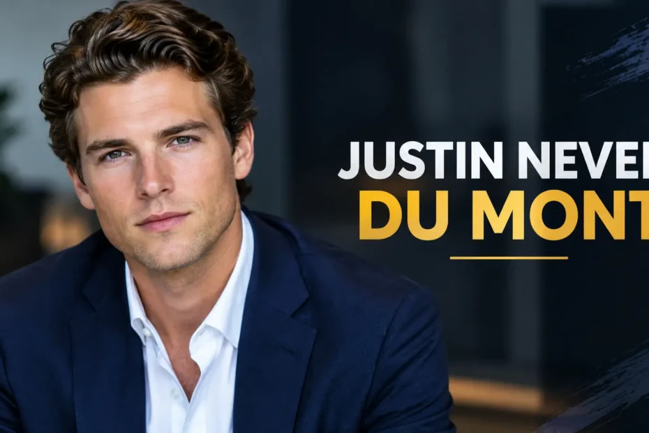 Justin Neven Du Mont – Porträt des Schauspielers im Anzug